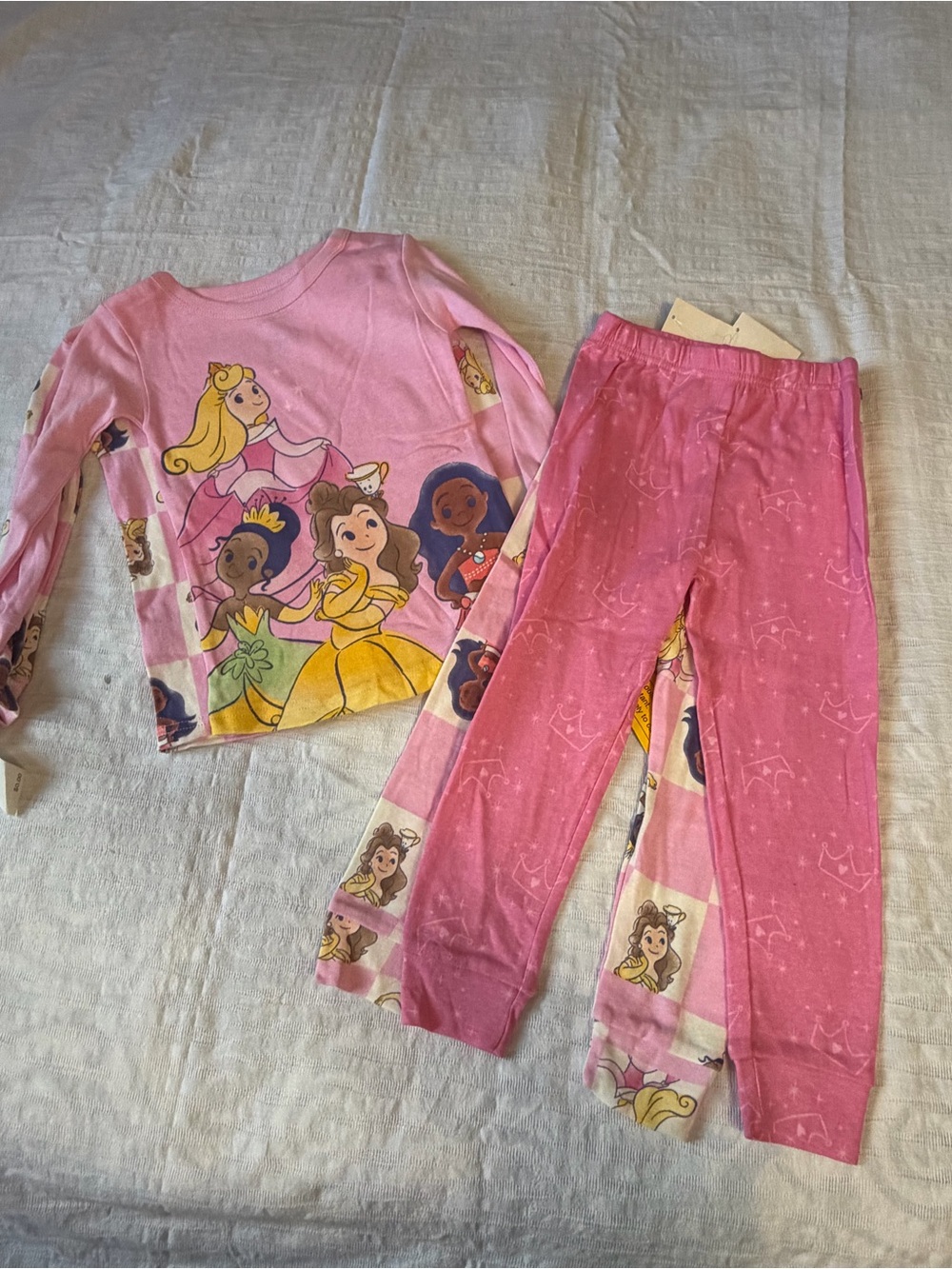 Disney PrincesDisney Princess Girls 2-Piece Pajama Set Pink Size 4T NWT